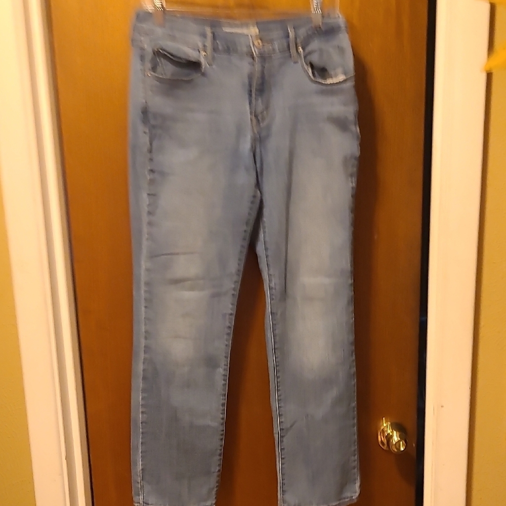 Levi's Blue Straight Leg Jeans Classic Style - Picture 6 of 6